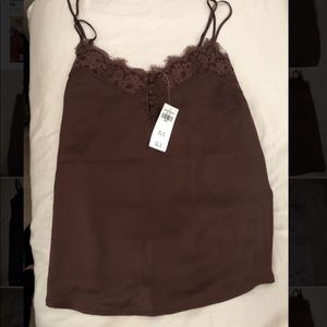 Abrocombie silk and lace tee